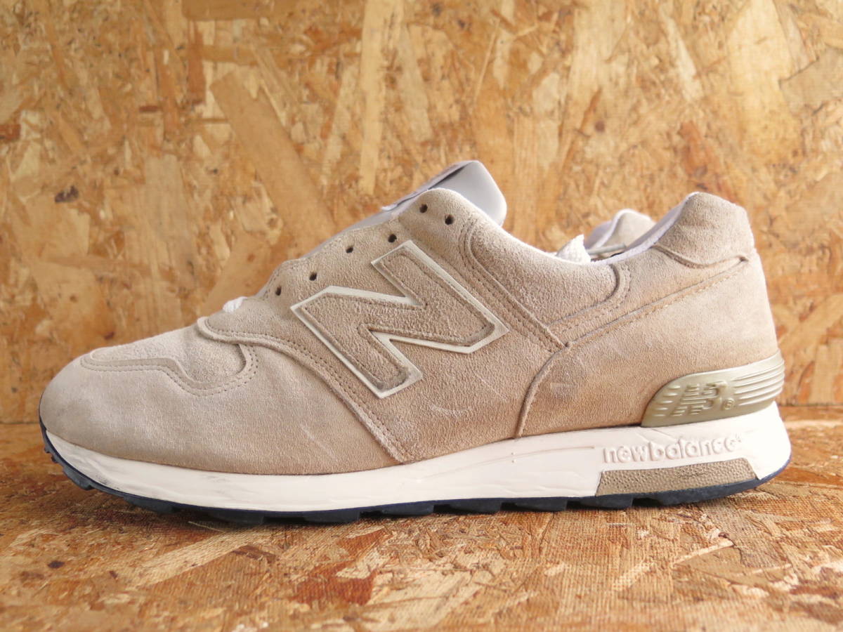 28cm USA製 M1400BE ニューバランス J.CREW別注モデル New Balance US10 レザー アメリカ製 M991 M992 MR993 M1300 BEIGE オールスエード_画像6