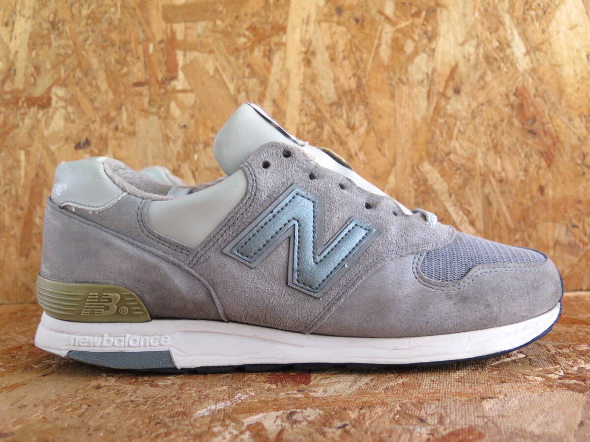 26.5cm USA製 M1400SB ニューバランス New Balance US8.5 レザー アメリカ製 M991 M992 MR993 M1300 復刻モデル STEELBLUE スチールブルー_画像8