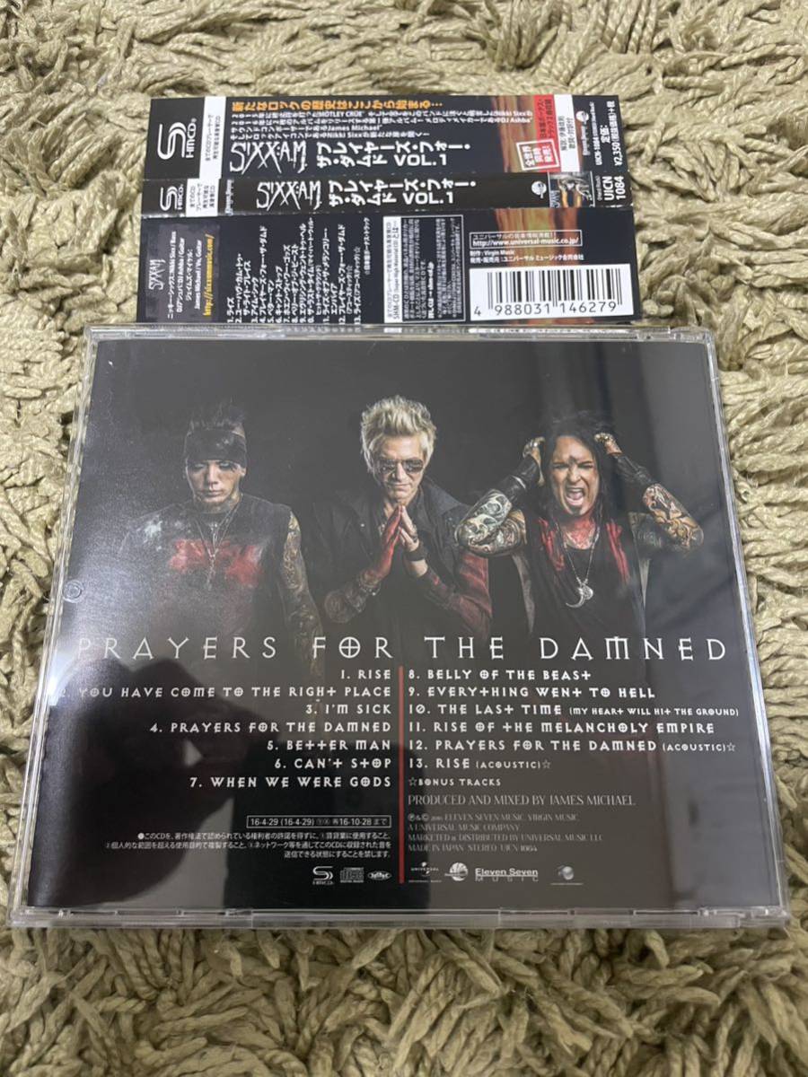 ★国内帯付 SHM-CD SIXX:A.M. PRAYDERS OF THE DAMNED ニッキー・シックス MOTLEY CRUE_画像2