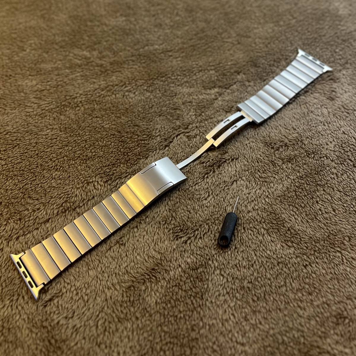 Titanium Band アップルウォッチ チタン ブレス バンド 49/45/44/42mm/ultra ウルトラ チタニウム ベルト Apple Watch