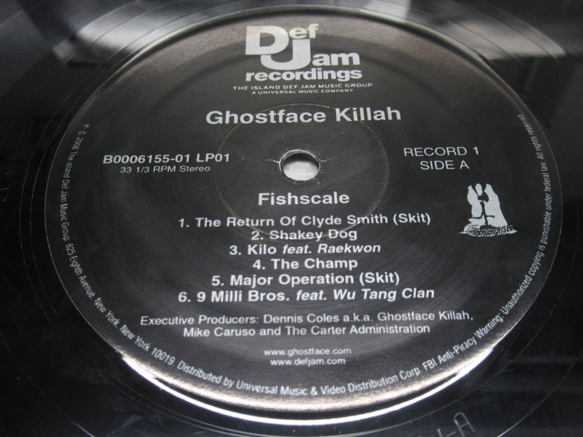 Ghostface Killah More Fish (feat. Raekwon/ Wu Tang Clan/ Trife Da God ＆ Sun God) R&B ヒップホップ レコード 2LP 2枚組み 管理L10の画像4