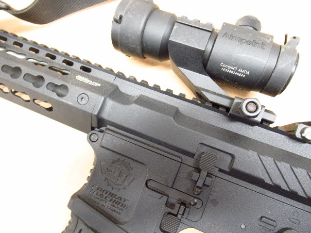 G&G ARMAMENT COMBAT MACHINE コンバットマシーン CM16 SRL 電動ガン カスタム品 ジャンク スコープ付き AIMPOINT 管理6NT0207L-G01_画像3