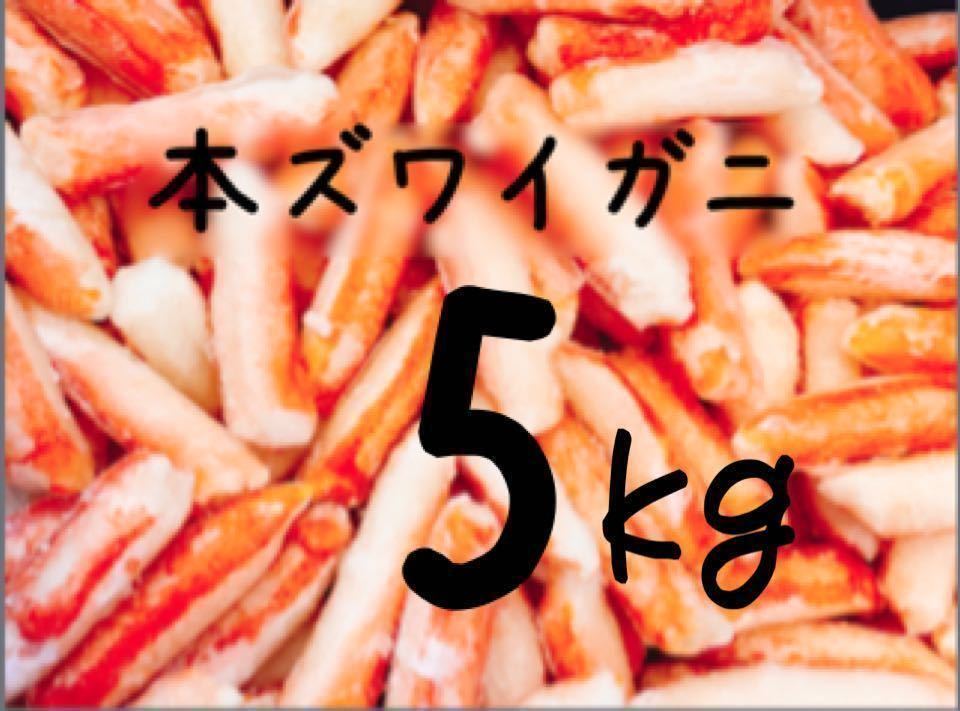 送料込み！本ズワイガニ(カニ棒肉) 5kg_画像1