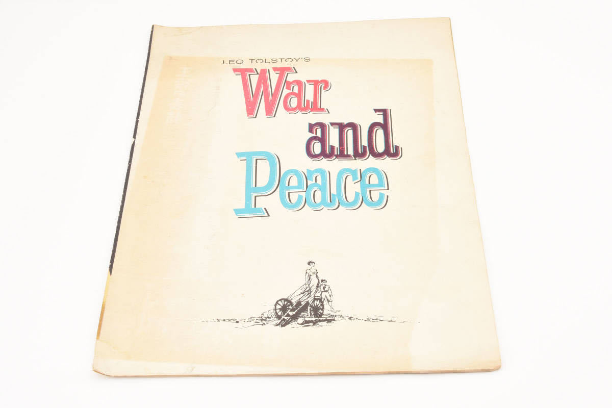 お７１２◎戦争と平和　パンフレット　A4◎古い映画のパンフレット_画像6