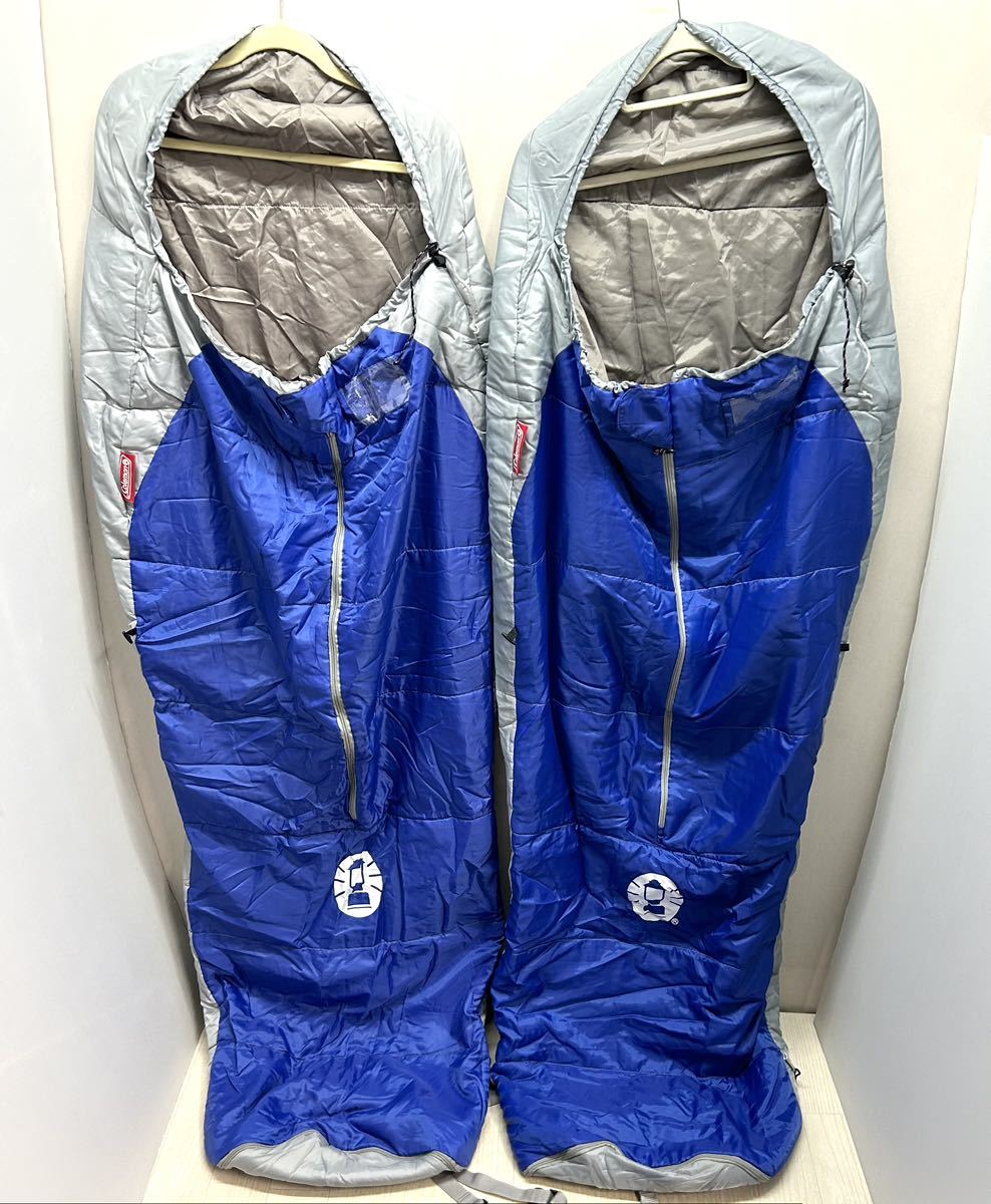 ◯コールマン スクールマミーII C10 ブルー ２つセット◯Coleman 寝袋 シュラフの画像2