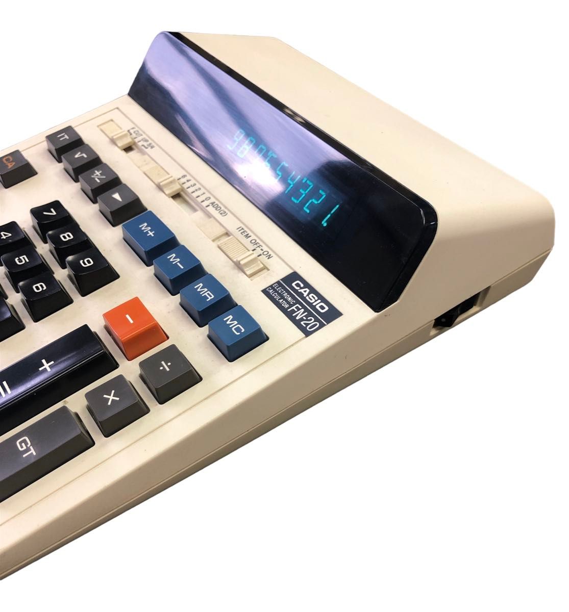 昭和レトロ CASIO カシオ電卓 計算機 FN-20 稼動品 卓上 カシオ 昭和レトロ CASIO カシオ電卓 計算機 FN-20 稼動品 卓上 カシオ