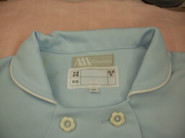 □【新品】ナース服（上下セット）水色　サイズLL 【サックス】_画像3