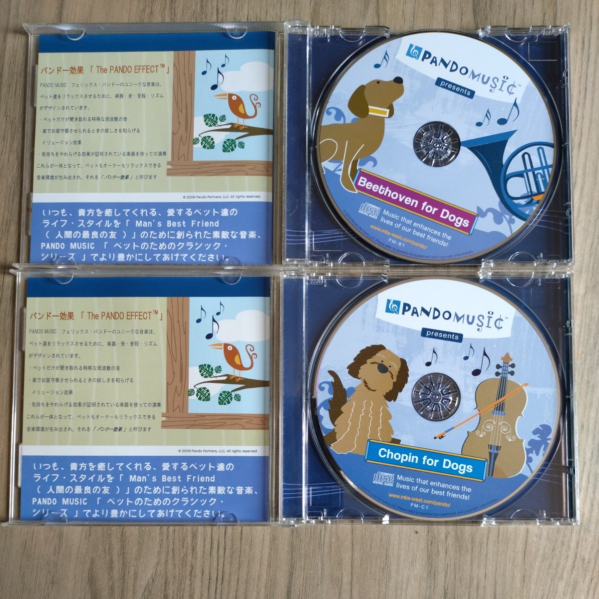 CD2枚セット　わんこのためのベートーベン　わんこのためのショパン　PANDOMUSIC _画像2