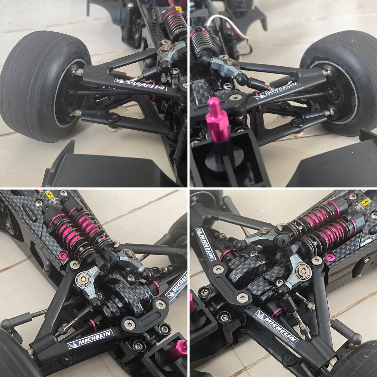 希少・レア タミヤ F201 フェラーリ F2001 カーボン柄シャーシ等 希少・レア タミヤ F201 フェラーリ F2001 カーボン柄シャーシ等