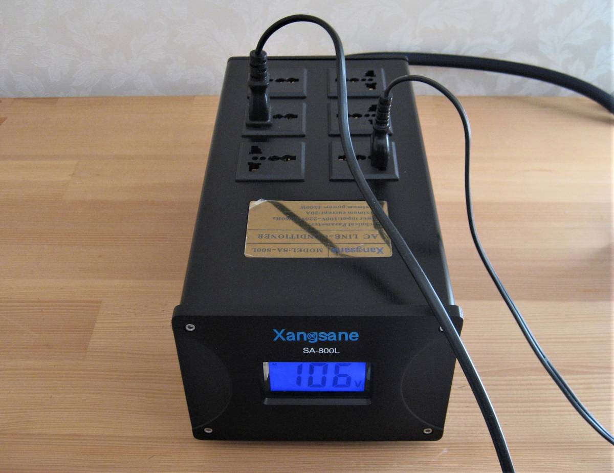 動作品 Xangsane SA-800L AC LINE CONDITIONER オーディオ用電源タップ_画像4