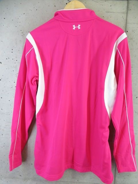 014m5◆良品◆吸汗速乾◆UNDER ARMOUR アンダーアーマー ハーフジップ 長袖ドライシャツ MD/カットソー/アウトドア/ジャケット/スポーツ_画像6