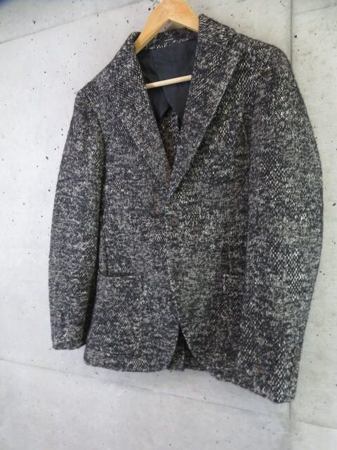 023m1* superior article. * alpaca .*ARTISANaruchi The nlinen single jacket M/ made in Japan / blaser / tailored / blouson / shirt / suit 