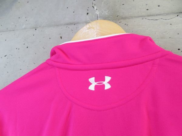 014m5◆良品◆吸汗速乾◆UNDER ARMOUR アンダーアーマー ハーフジップ 長袖ドライシャツ MD/カットソー/アウトドア/ジャケット/スポーツ_画像7