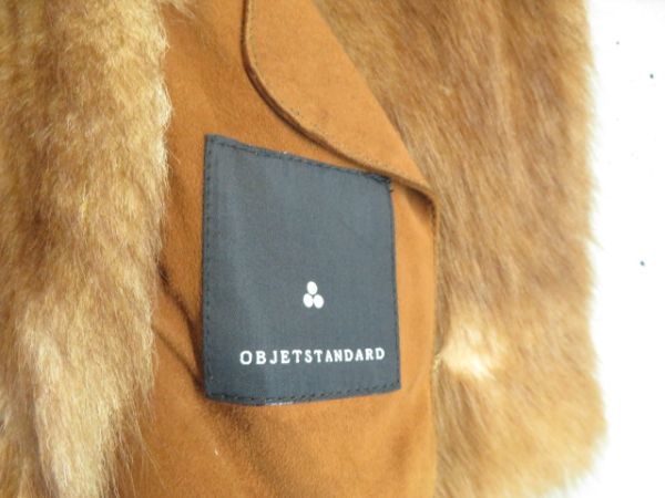 3020s24* top class *book@ fur *OBJETSTANDARD objet d'art Stendhal sheep leather ram leather mouton fur jacket coat 36/ sheepskin / woman 