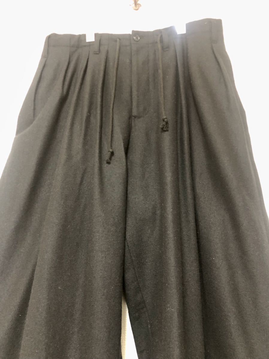 20AW Yohji Yamamoto POUR HOMME /ヨウジヤマモト プールオム /WOOL/NYLON BALLOON PANTS /バルーンパンツ/黒/2_画像3