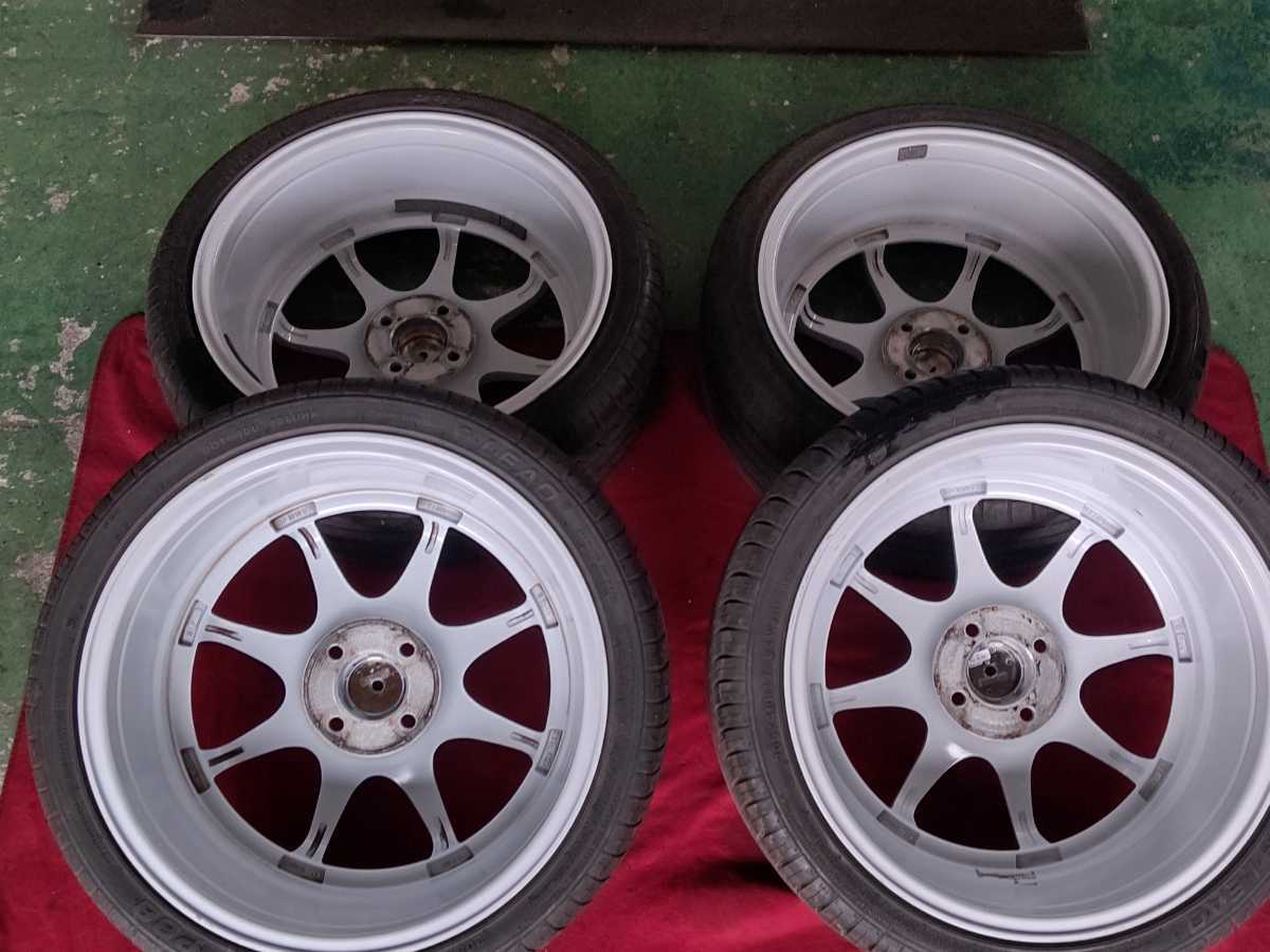 BMS CORE 17x7J +40 4H100 Φ67.1 アルミホイール LEAO P88 205/40R17 レオンタイヤ 検索 ドリフト _画像6