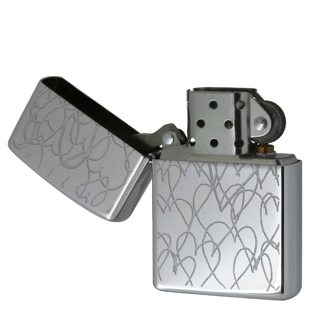 絶版/ヴィンテージ Zippo ジッポー 中古 2003年製造ZIPPO Paul Smith Random Heart ランダムハート [S]ほぼ新品同様_画像3