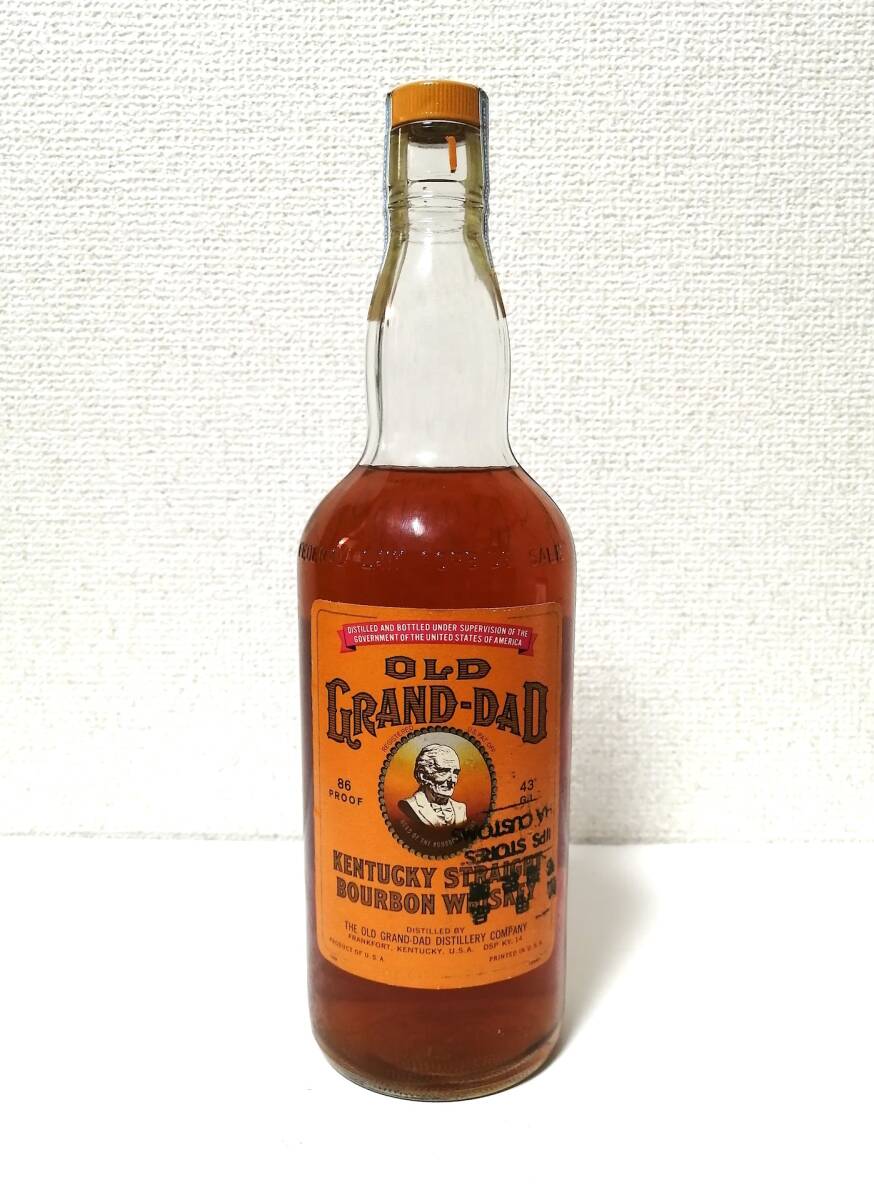 OLD GRAND DAD オールドグランダッド 旧ボトル 4/5 QUART 86 PROOF 未開封品の画像1