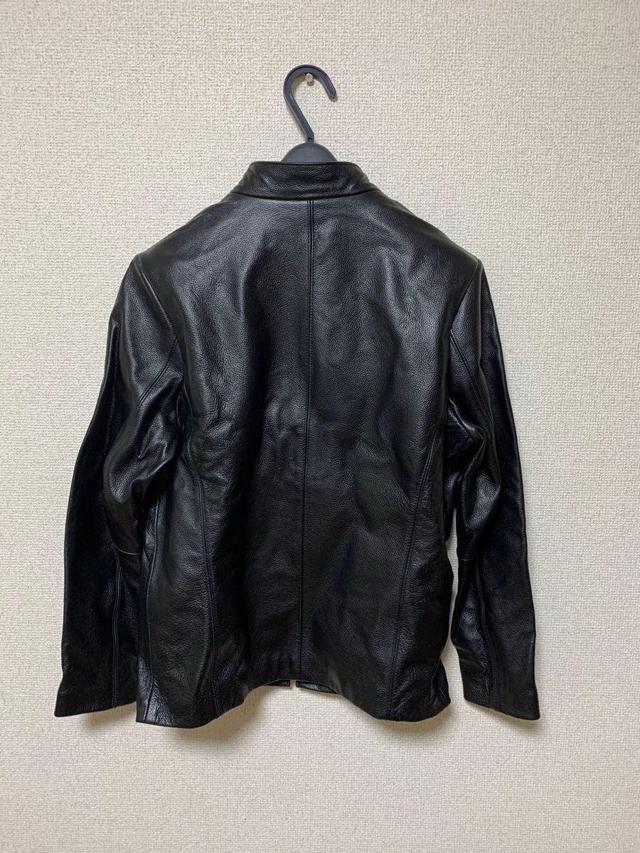 新品 未使用 本革 牛革 ジャケット シングルライダース レザー 新品 未使用 本革 牛革 ジャケット シングルライダース レザー