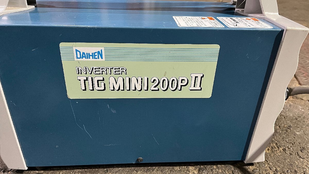 ★中古美品★ダイヘン DAIHEN TIG溶接用直流電源 インバーター式 TIG MINI200P2 VRTPM-202(S-2) 2021年製造 100/200V 動作OK 薄物溶接)倉a_画像4