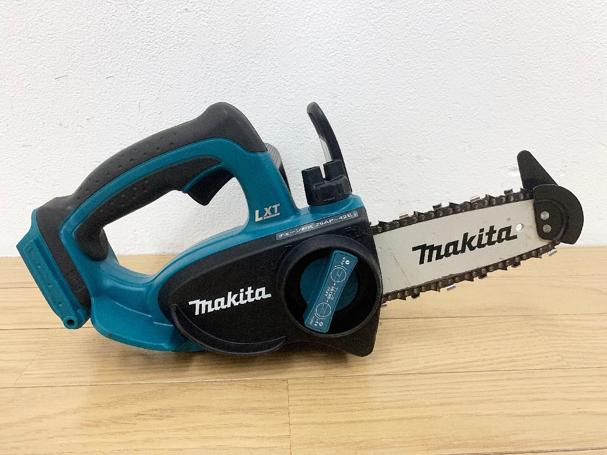 ★中古美品★マキタ makita 115mm充電式チェーンソー UC121D 本体のみ 14.4V 木の剪定や枝打ち・DIYなどに 電動工具 チェンソー)倉b_画像3