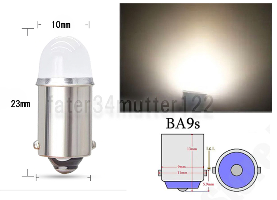 BA9S LED メーター インジケーター 電球色 1個 CB Z1_画像4