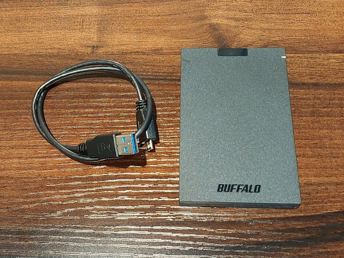 バッファロー BUFFALO USB3.1Gen1 ポータブルSSD 480GB 日本製 SSD-PG480U3-B/N