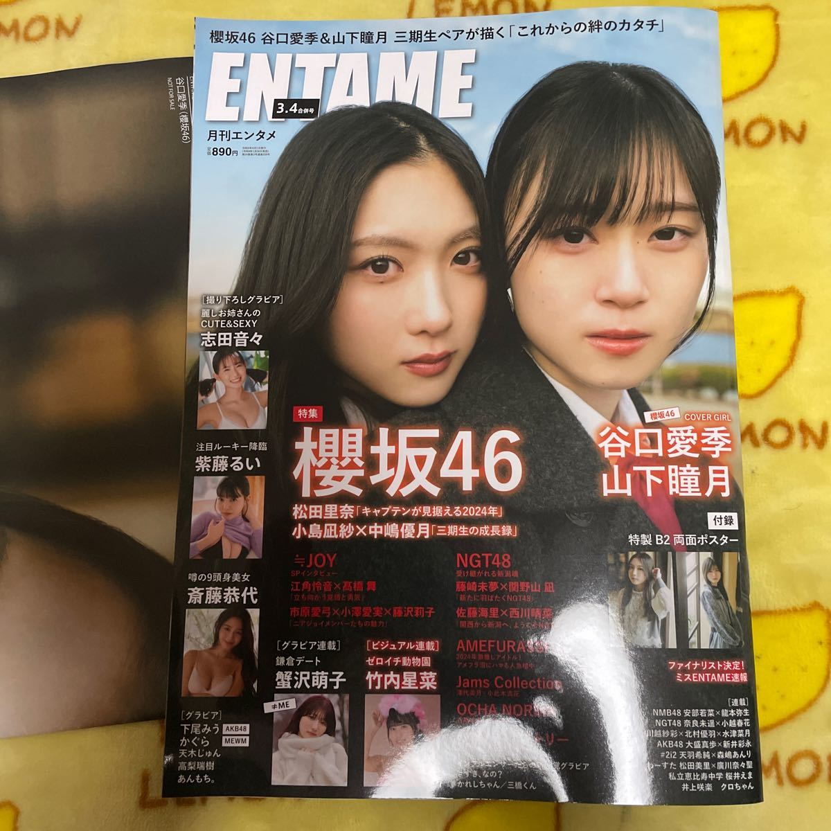 ENTAME 櫻坂46 谷口愛季　山下瞳月　松田里奈　小島凪紗　下尾みう　志田音々　紫藤るい　大盛真歩　天木じゅん　天羽希純　森嶋あんり_画像2