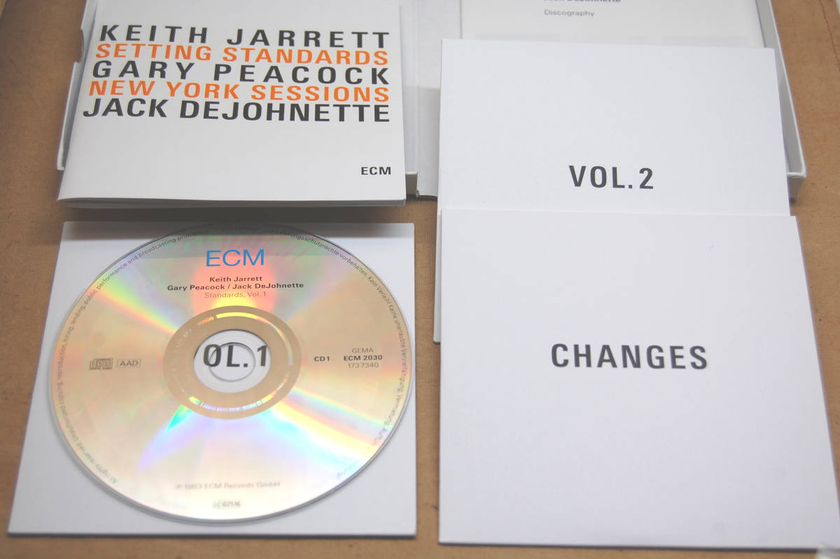 CD　K. Jarret, G. Peacok, J. Dejohnette／Setting Standards New York Sessions Limited Edition 3CD Box Set ECM2030-32（新品）_画像3
