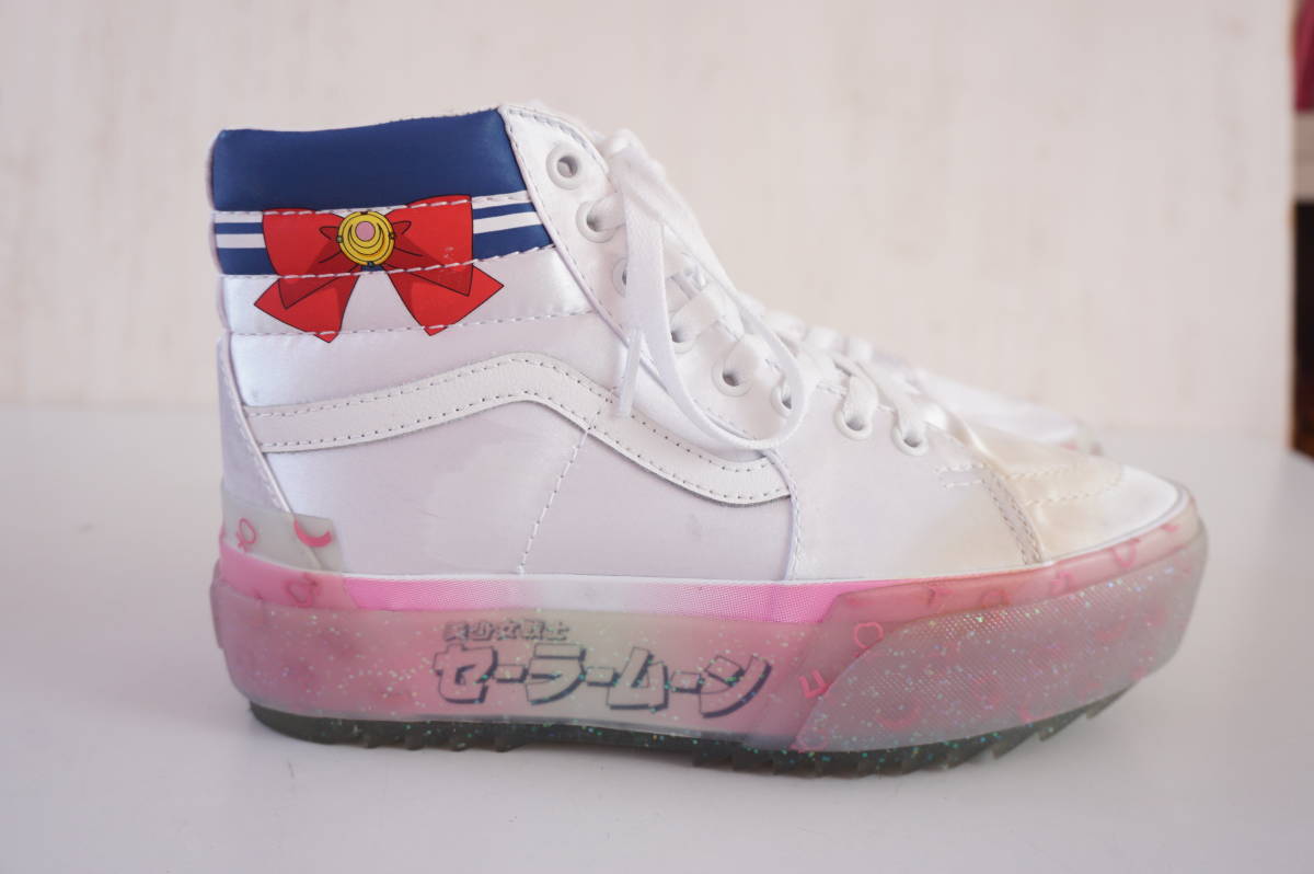 23.5cm*Vans × 美少女戦士セーラームーン*スケートハイ/SK8-HI STACKED*スニーカー/靴*Pretty Guardian Sailor Moon_画像1