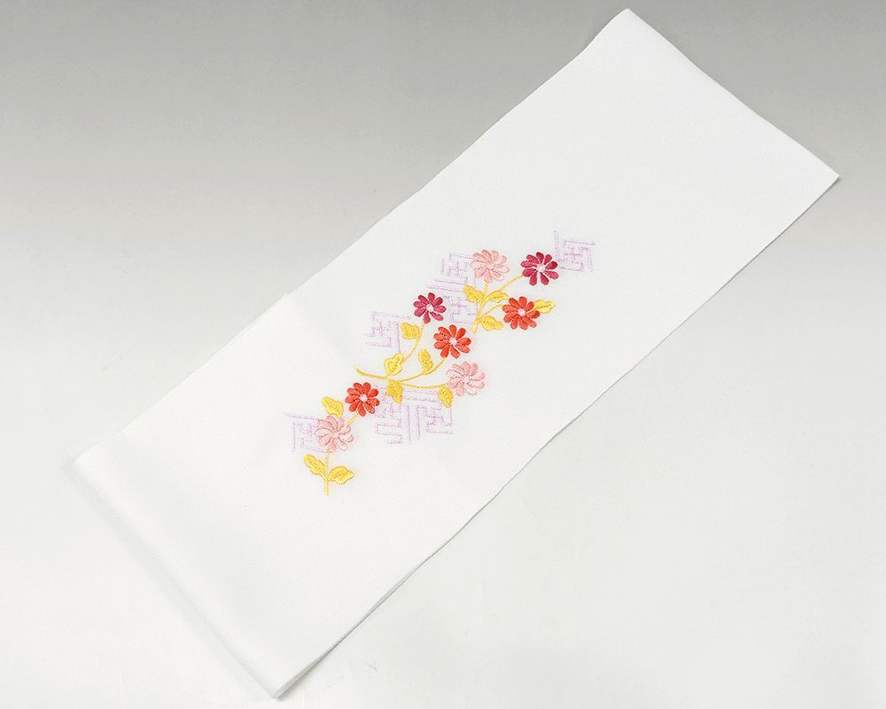 半衿 ポリエステル 刺繍 日本製 刺繍半襟 和装小物 着物 n984_画像2