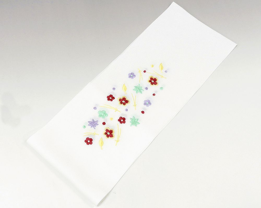 半衿 ポリエステル 刺繍 日本製 刺繍半襟 和装小物 着物 n991_画像2