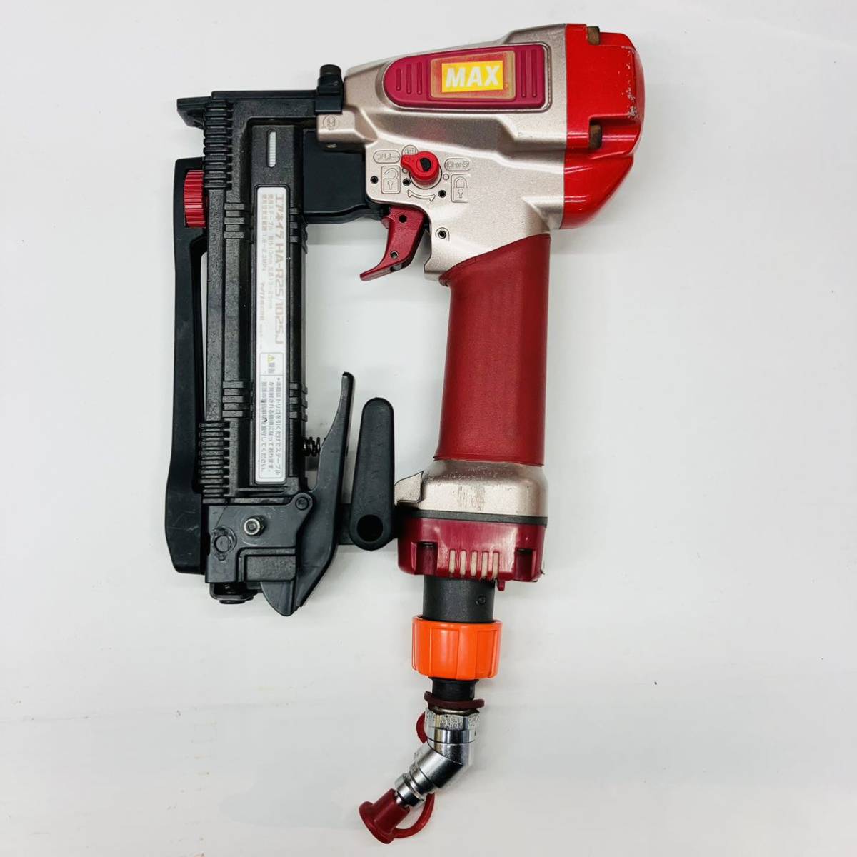 動作良好 美品 MAX マックス 高圧 10mm幅 エアタッカー HA-R25/1025J