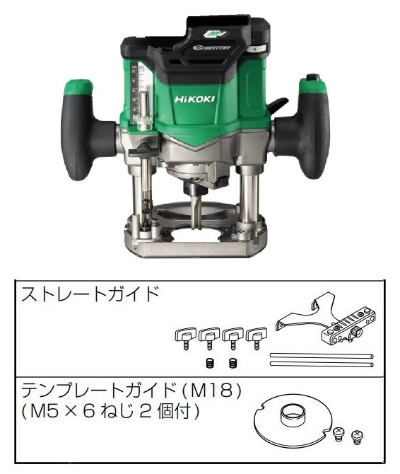 限定特価 ハイコーキ M3612DA(NN) (ストレートガイド・テンプレートガイド付) (バッテリー・充電器・ケース別売) ルータ マルチ36V_画像1