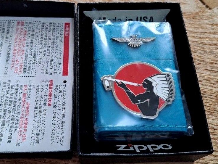 アメリカンスピリット特製zippo 2018年製ターコイズ本革巻き アメリカンスピリット特製zippo 2018年製ターコイズ本革巻き
