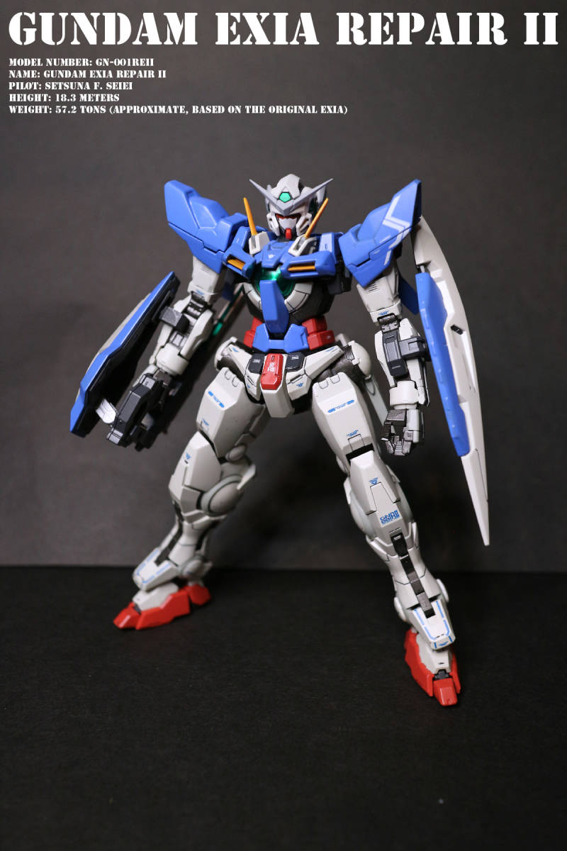 ★1/144 RG ガンダムエクシアリペアII 塗装改造完成品_画像1