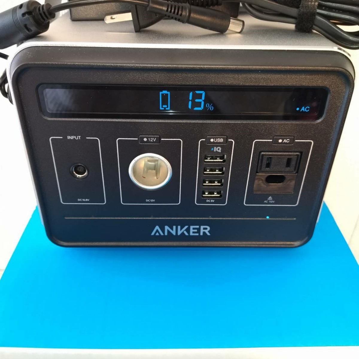 【美品！！】ANKER ポータブル電源 A1701511-9 キャンプ 緊急 POWERHOUSE アンカーパワーハウス アンカー バッテリー 災害対策_画像7