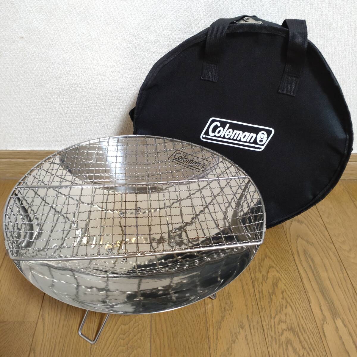 【中古品】Coleman　コールマン　焚火台　ファイアーディスク　ケース付き　キャンプ　キャンプ用品　アウトドア　バーベキュー　焚き火_画像1