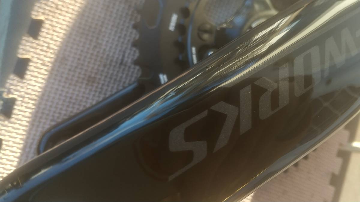 S-WORKS SPECIALIZED スペシャライズド POWER カーボンクランク 2x11s 165mm 52/36T パワーメーター 完成車取り外し品 未使用品 左右パワー_画像の通りキズあります。