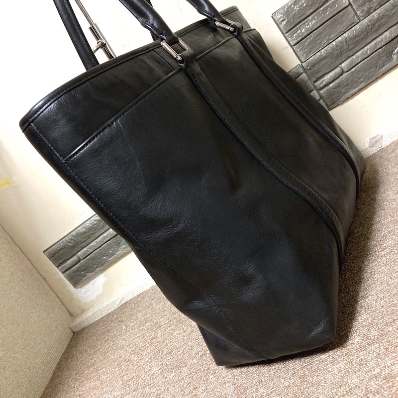 11Z240204N 超美品 COACH コーチ メンズ トートバッグ 検 ビジネス ショルダー ボストン ブリーフケース リュック レザー 革 黒_画像5