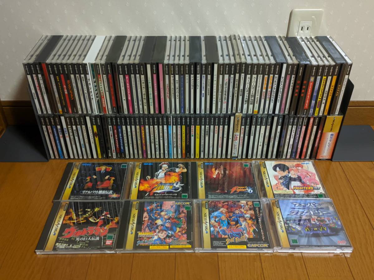 [０１-０１]【セガサターン】 ソフト 105本セット 箱説付き 【ダブリ無】【ジャンク】【SEGA SATURN】【SS】_画像1