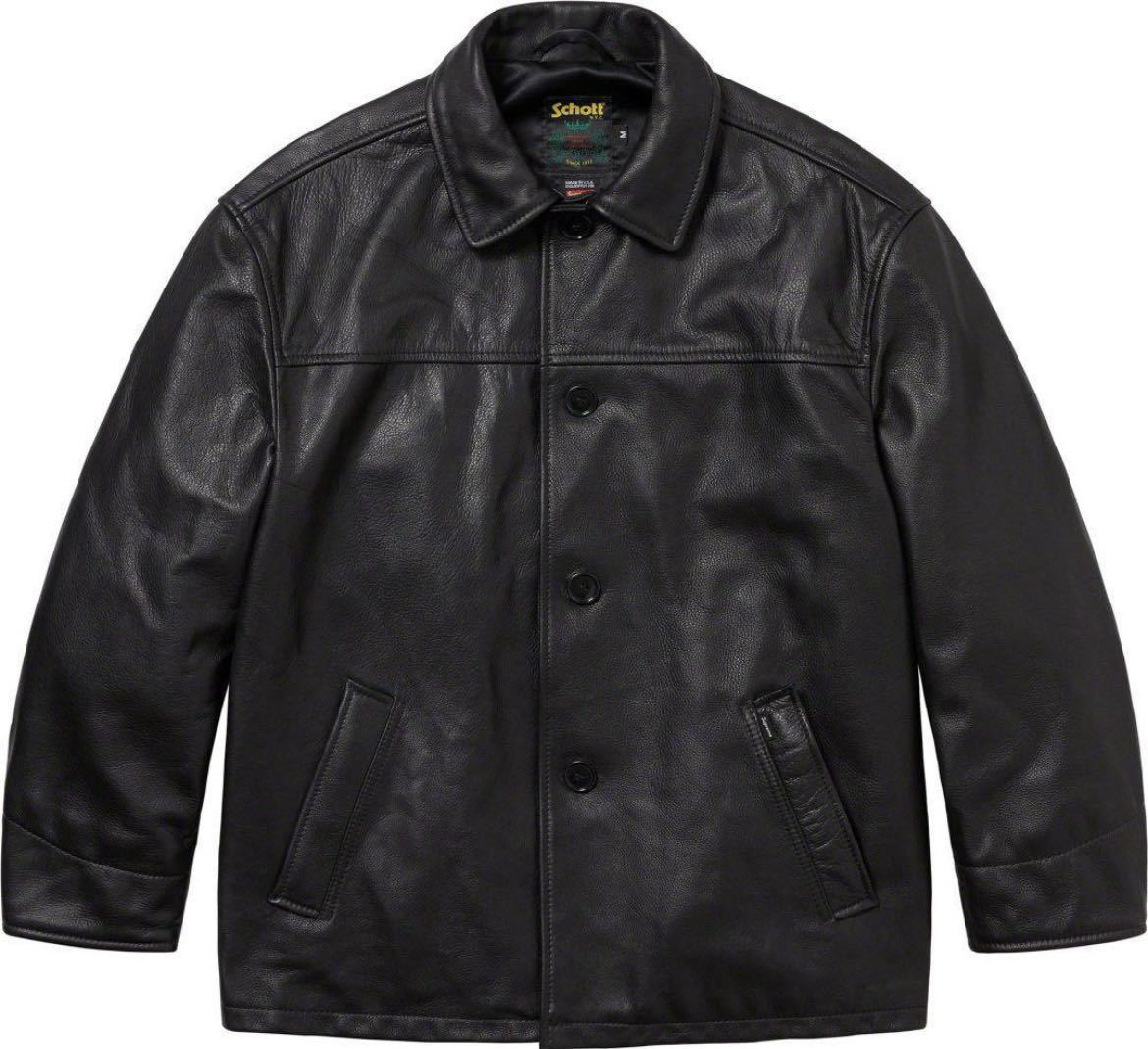 超希少！　Sサイズ　キムタク着　supreme Schott Leather Car Coat レザーカーコート　木村拓哉　シュプリーム ショット　subculture _画像2