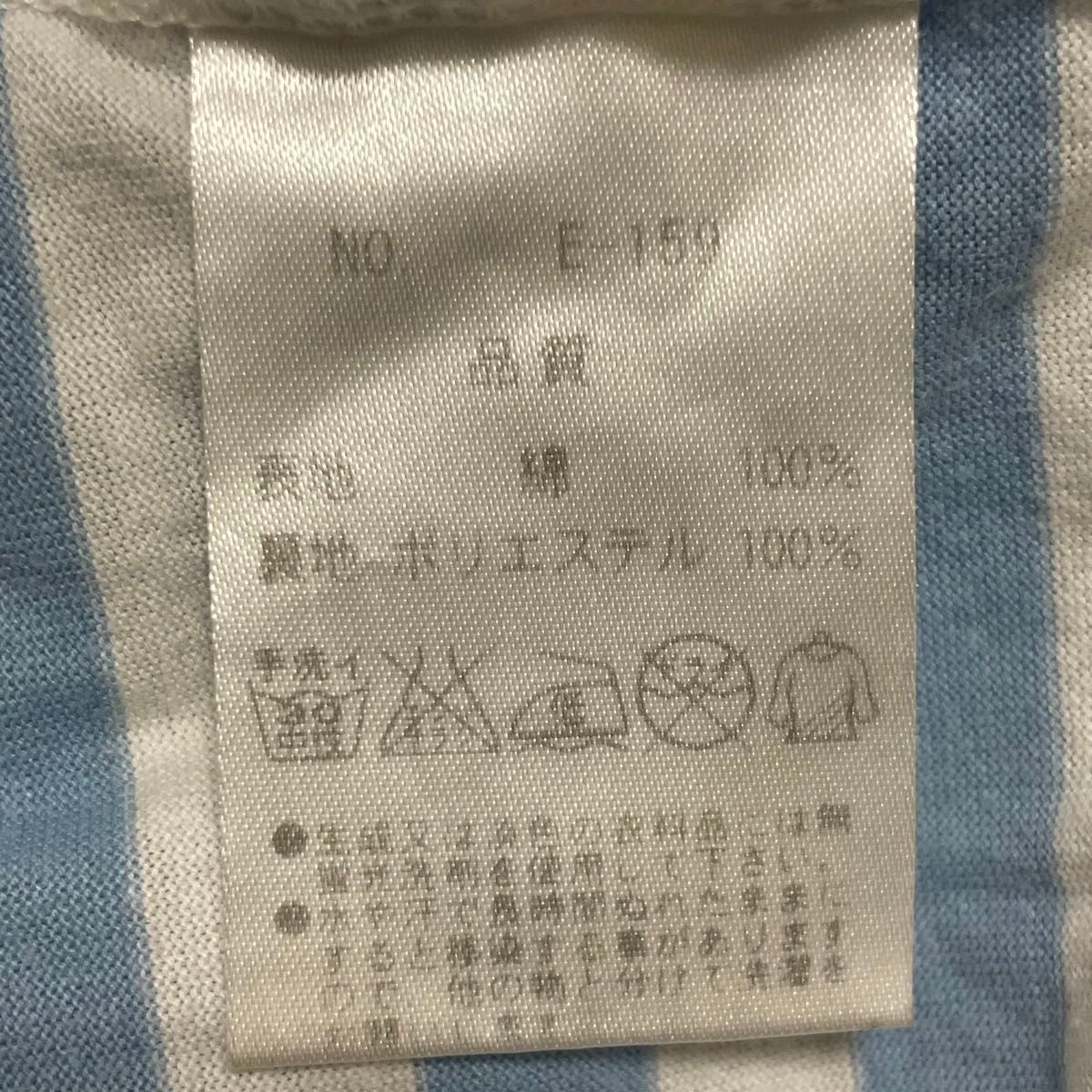 バーニーズニューヨーク ボーダー 半袖Tシャツ　ハート　スパンコール　日本製