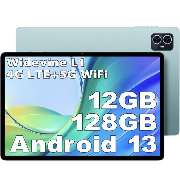 2A07b2M Android タブレット、Headwolf WPad3 10インチ wi-fiモデル、12GB+128GBメモリ、512GB拡張可能、8コアCPU カラーブルー_画像1