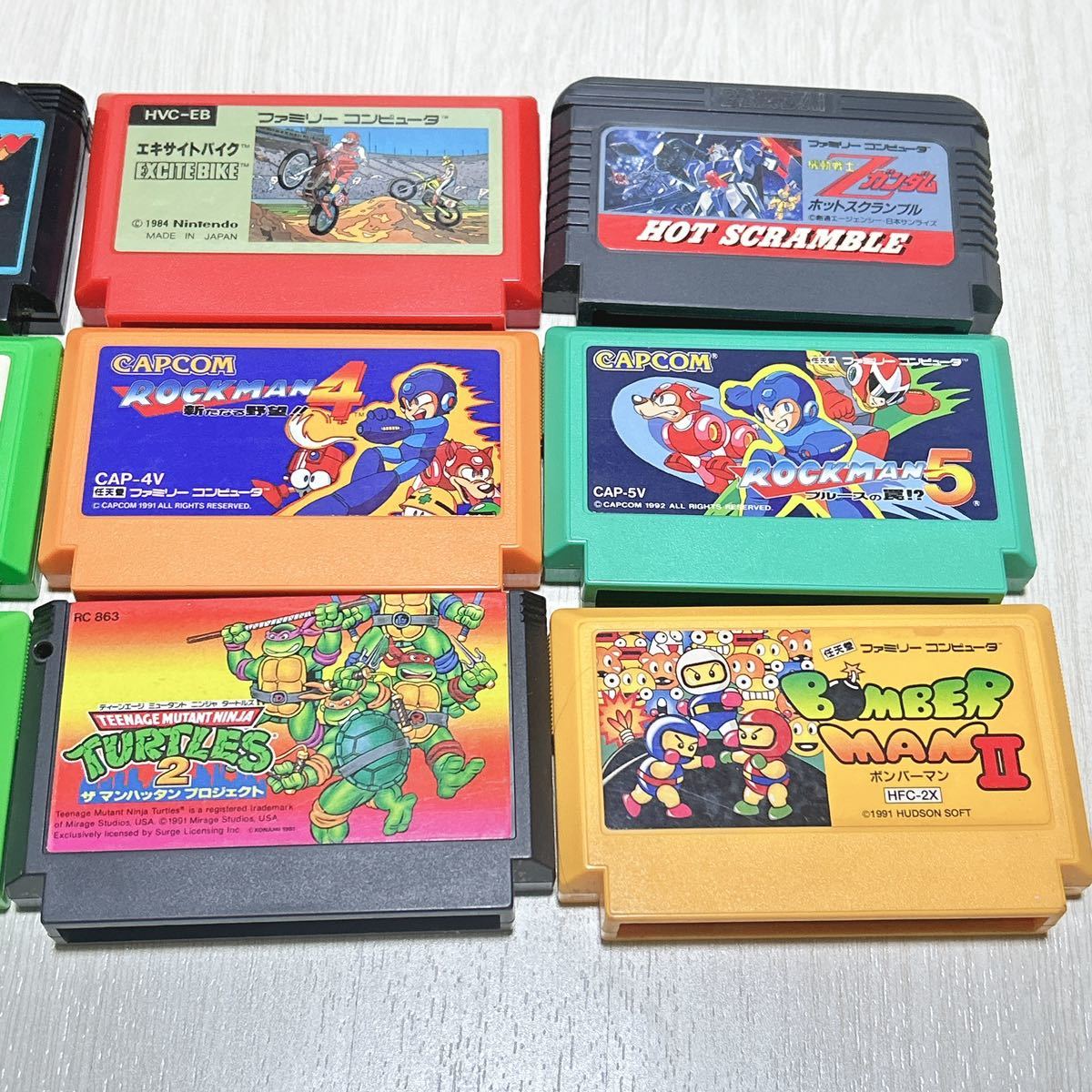 まとめ 37本 ファミコン ゲームボーイ 等ソフト FC GB ロックマン ミュータントタートルズ ツインビー ボンバーマン ポケモン マリオ他 NIS_画像3