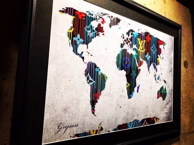 Gryson art paroti art Vuitton world map 2.5Loma-ju