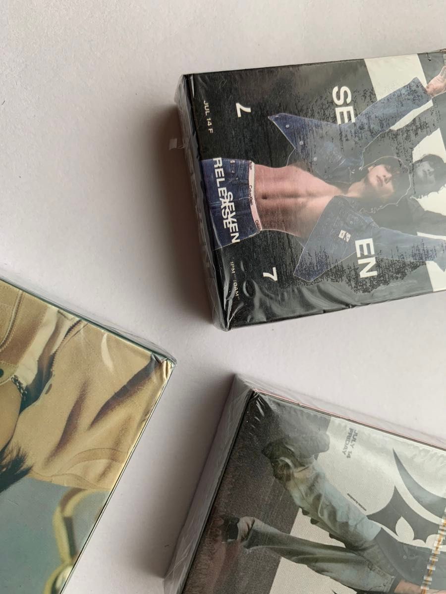 BTS GOLDENレーザー＆SEVEN 55pcs ロモカード　3種セット　グク　ジョングク　JK  bts 防弾少年団