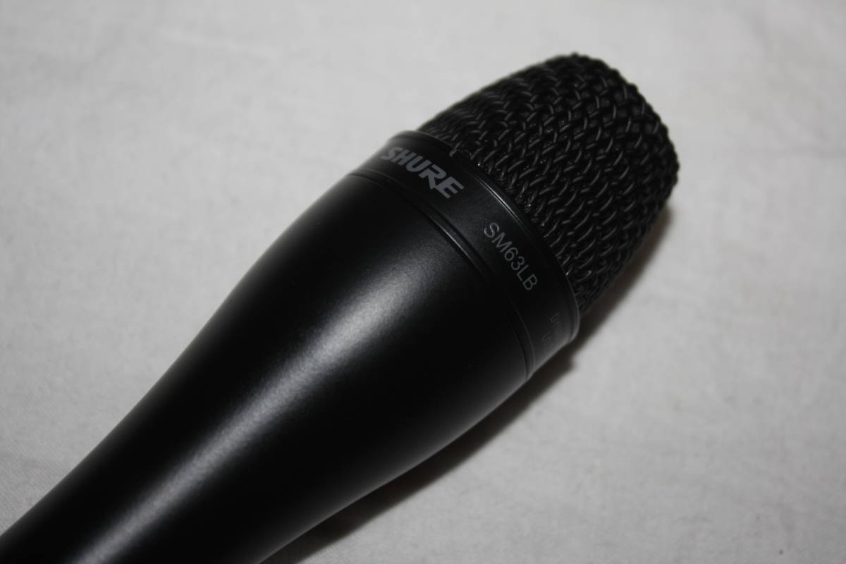送料無料 SHURE SM63LB 新品同様 インタビューマイクロホン 送料無料 SHURE SM63LB 新品同様 インタビューマイクロホン