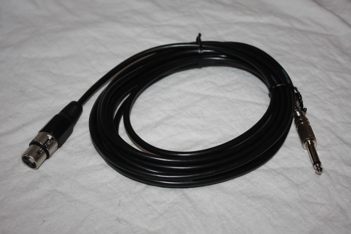  free shipping! KYORITSU sound cable ( approximately 5m) ( Canon 3 pin female -- standard plug male )