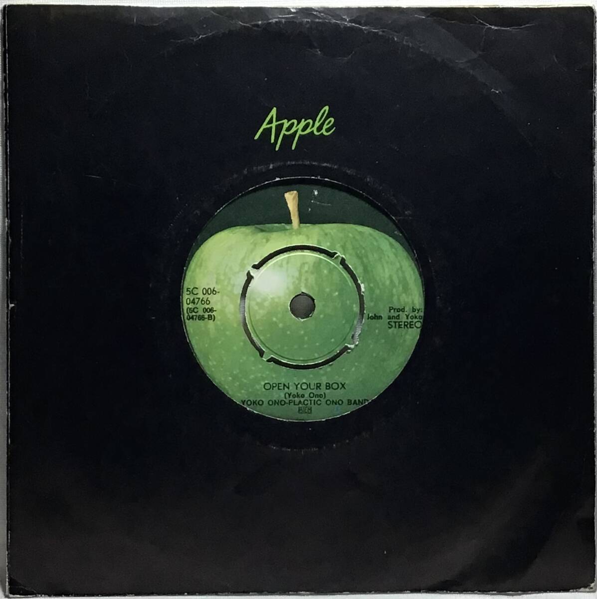 【蘭7】 JOHN LENNON - PLASTIC ONO BAND / POWER TO THE PEOPLE / OPEN YOUR BOX / 1971 オランダ盤 APPLE 7インチレコード EP 45 試聴済_画像2